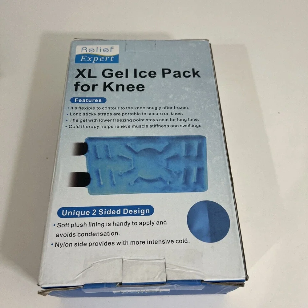 Relief Expert XL Knee Ice Pack Wrap Entire Knee , Reusable, Durable ,‎ Post Op